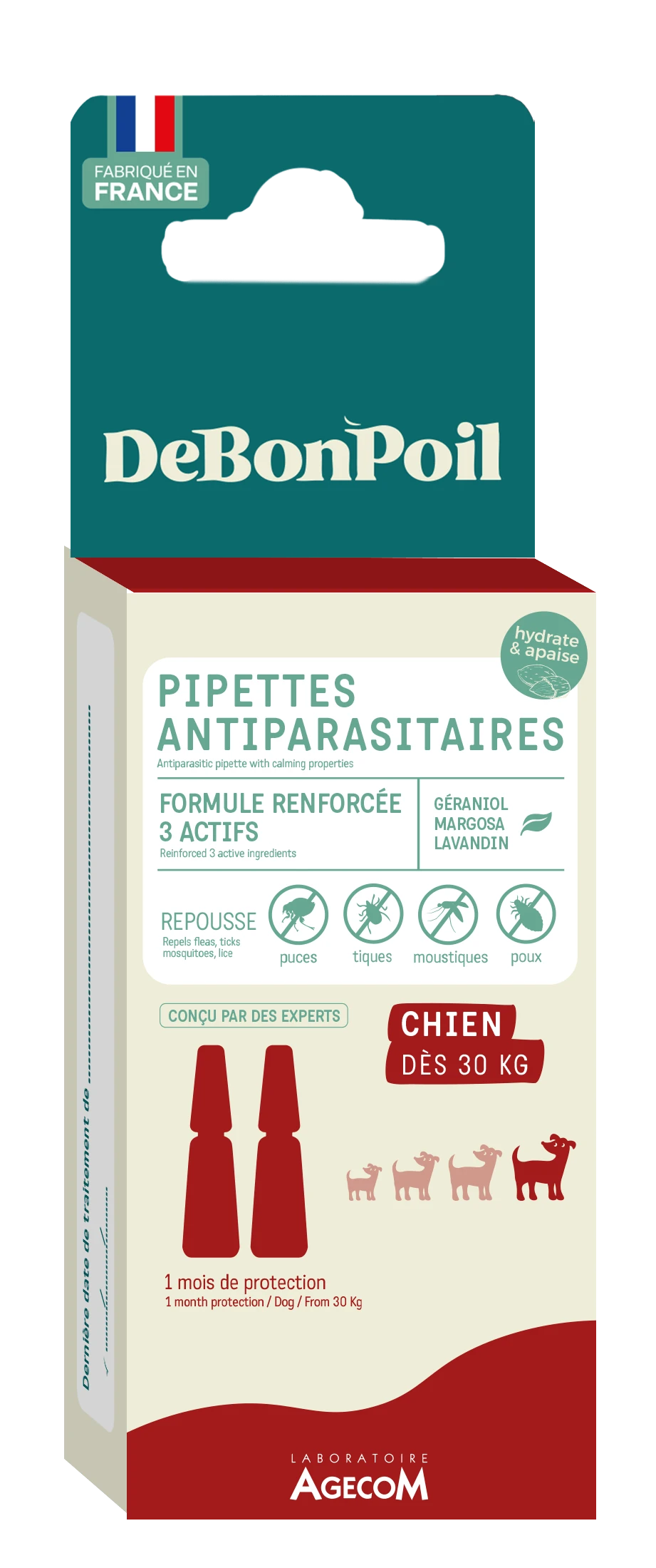 Pipettes antiparasitaires