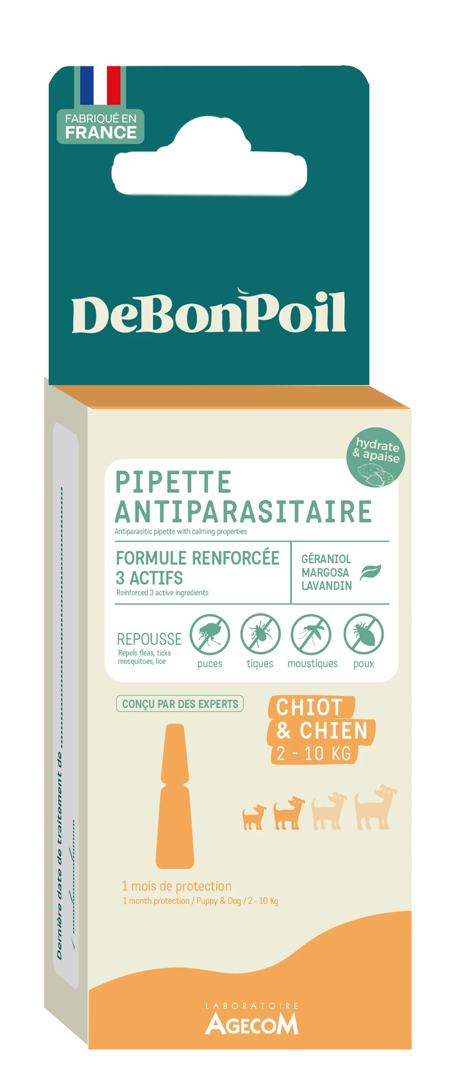 Pipettes antiparasitaires