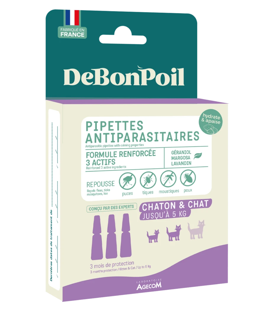 Pipettes antiparasitaires
