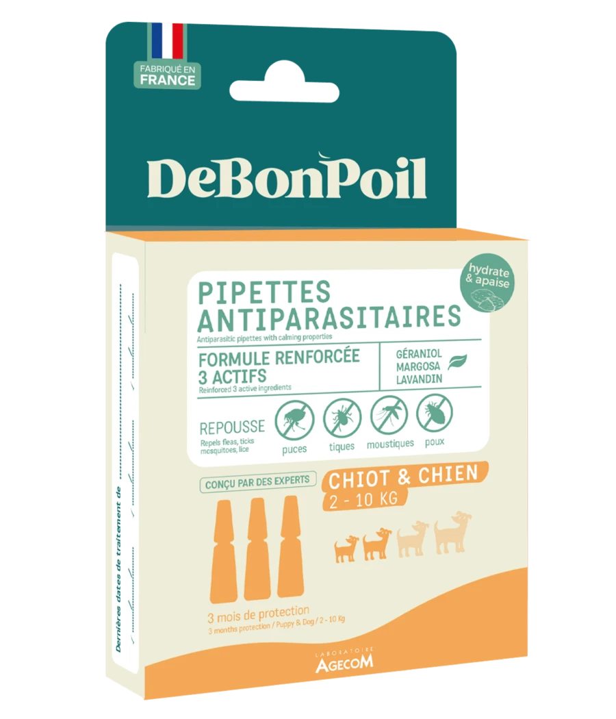 Pipettes antiparasitaires